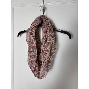 Buckle Collection Eighteen Infinity Scarf Pink Ditsy Floral Lightweight Boho